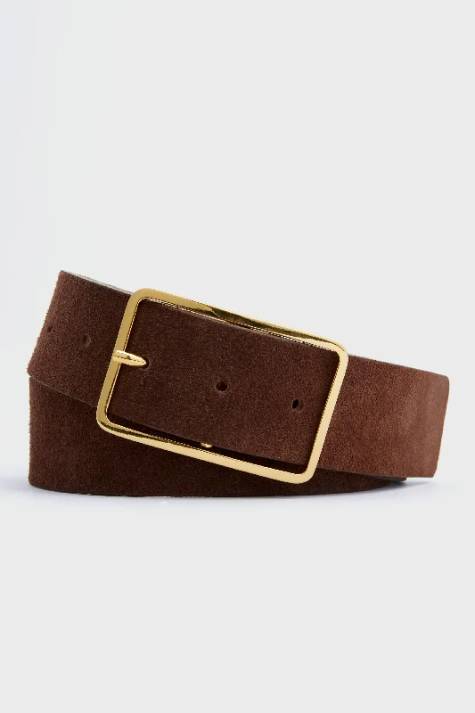 Chocolate Suede Milla Belt