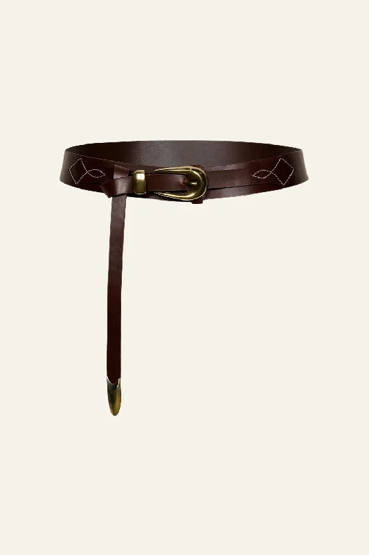 Del Oeste Belt In Chocolate