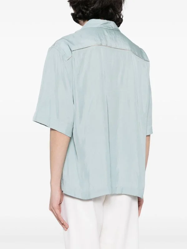 DRIES VAN NOTEN Men Paneled Short Sleeved Shirt