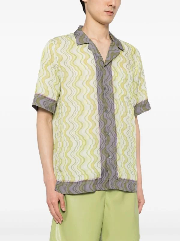 DRIES VAN NOTEN Men Printed Short Sleeve Shirt