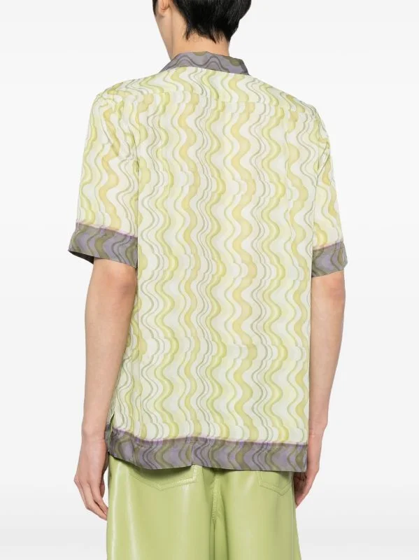 DRIES VAN NOTEN Men Printed Short Sleeve Shirt