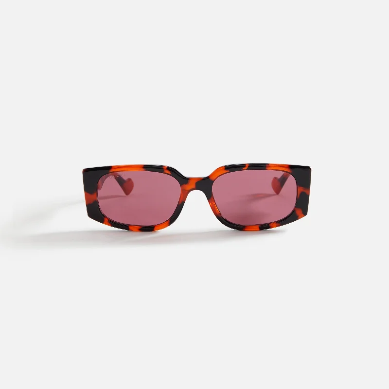 Gucci Acetate Oval 55 Frame - Brown