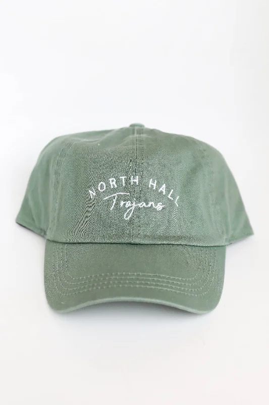 Green North Hall Trojans Embroidered Hat