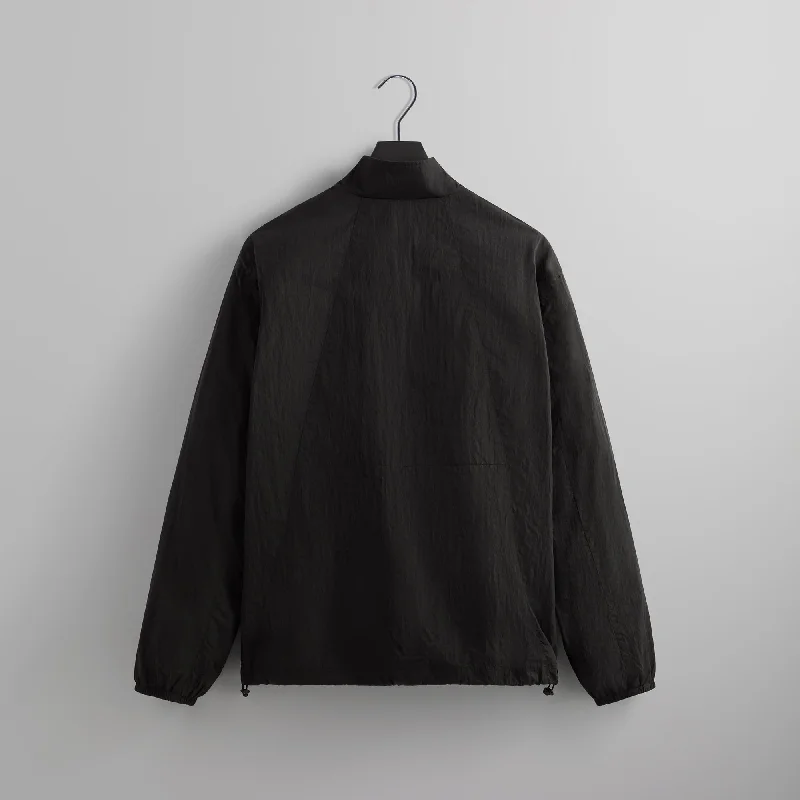 Kith Wrinkle Nylon Windsor Panelled Track Jacket - Black