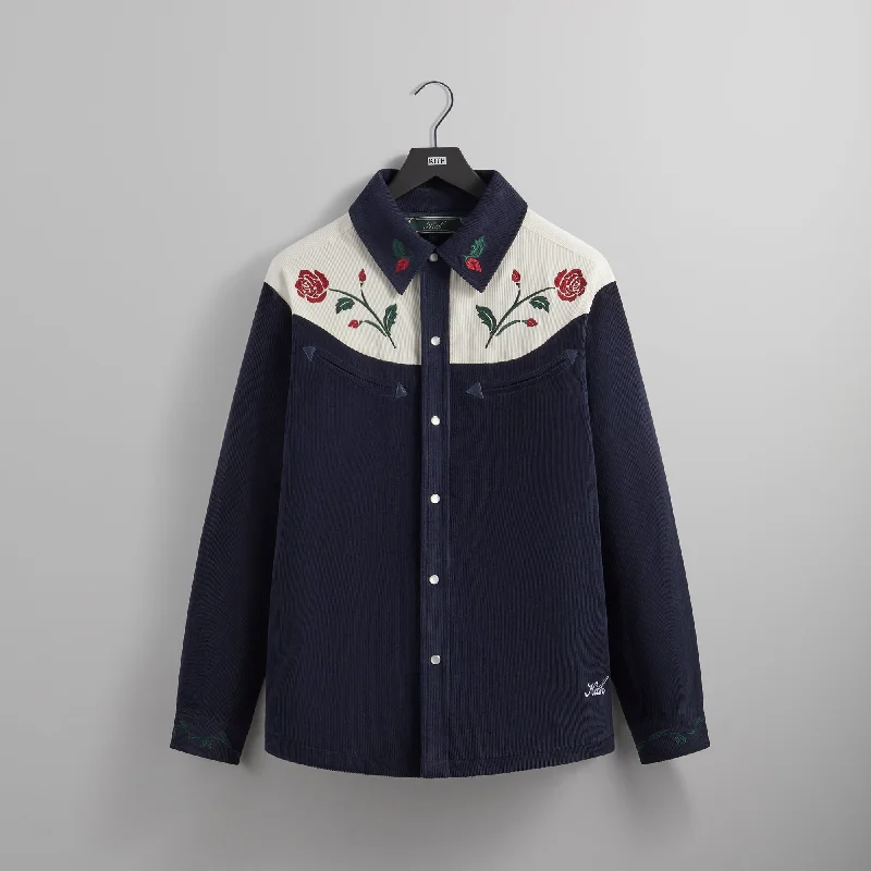 Kith Puffed Corduroy Doscher Shirt - Nocturnal