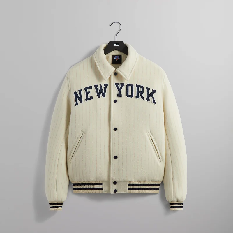 Kith for the New York Knicks Wool Collared Coaches Jacket - Silk