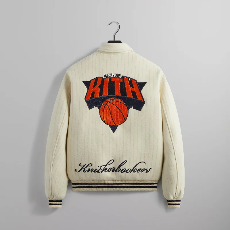 Kith for the New York Knicks Wool Collared Coaches Jacket - Silk