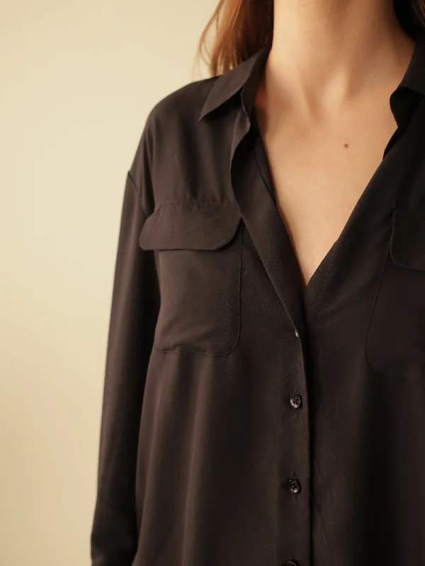 Long Sleeve Button Front Shirt