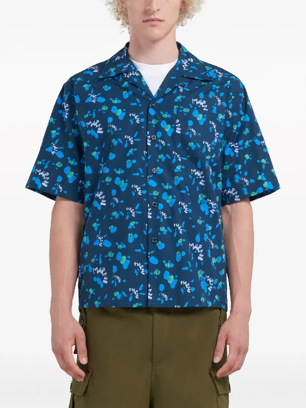 MARNI Men Printed Short Sleeve Shirt