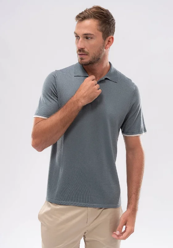 Mens Arman SS Polo - Pigeon/Coconut