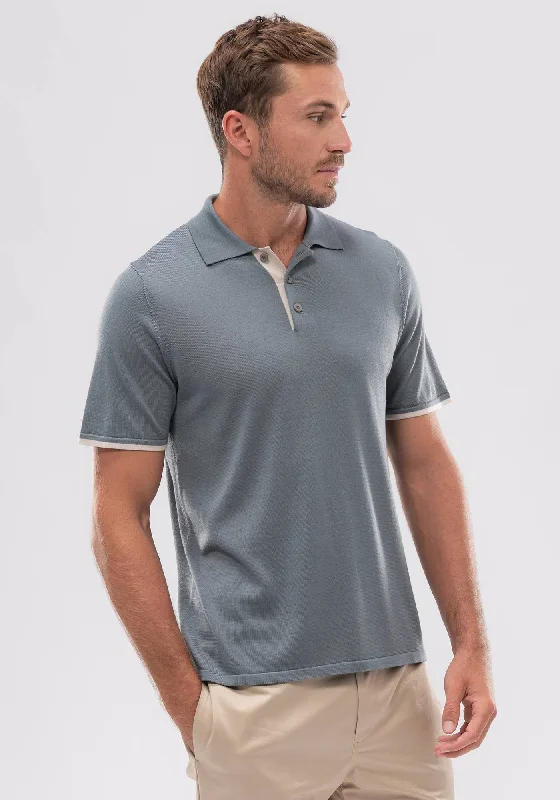 Mens Arman SS Polo - Pigeon/Coconut