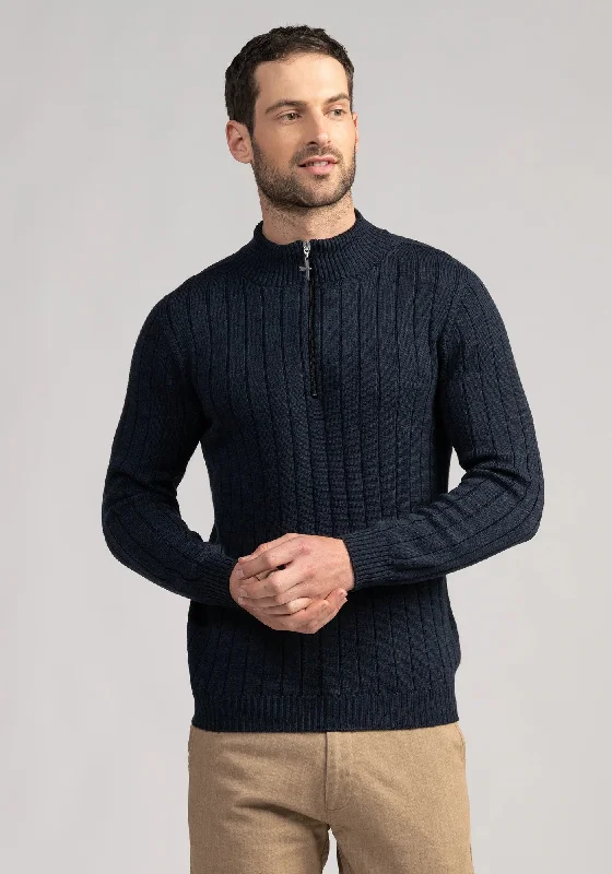 Mens Finn Merino Zip Sweater