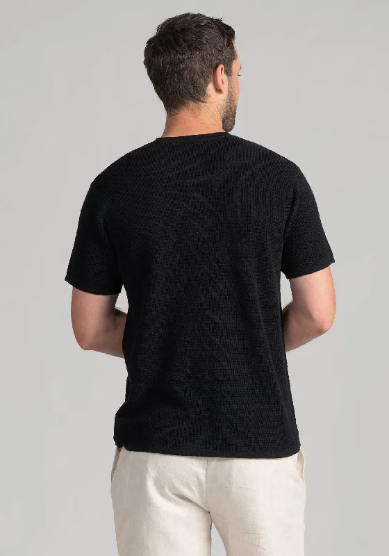 Mens Gilford Henley Tee - Blackberry