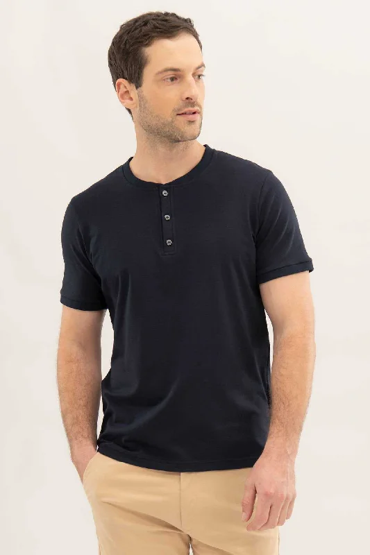 Mens Huck Henley - Ink