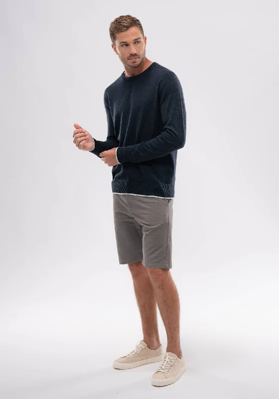 Mens Miles Crew - Dark Navy/Cucumber