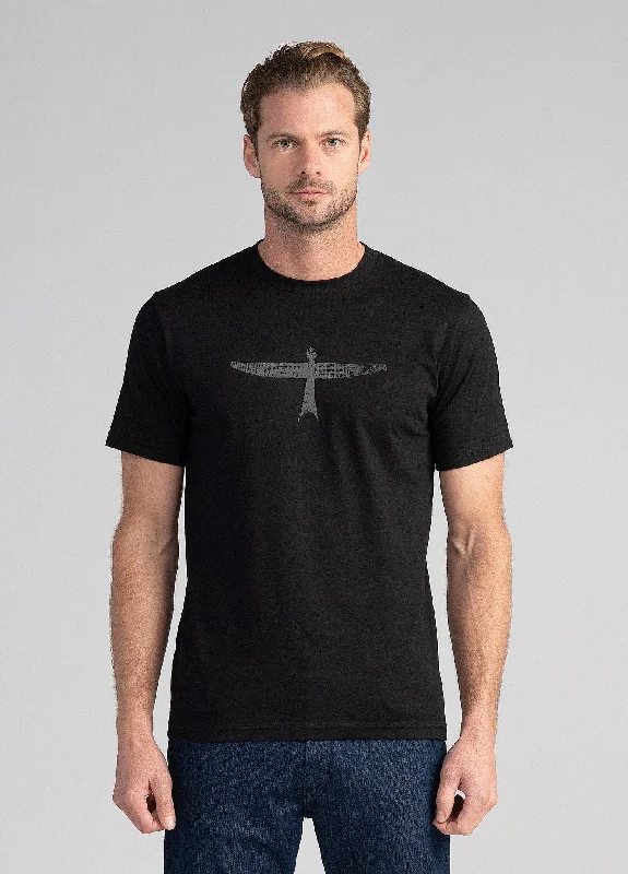 Mens Project U Tee Kite Print - Black/Slate