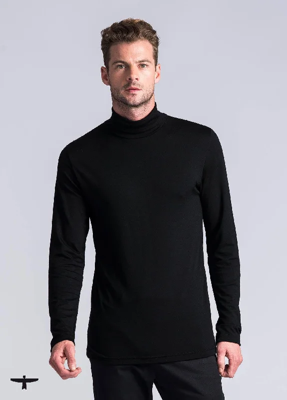 Mens Moutainsilk Roll Neck Top