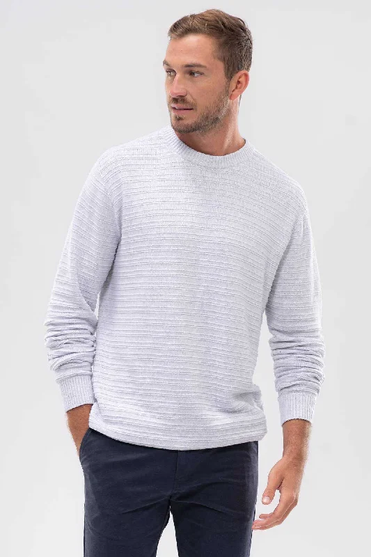 Mens Xander Sweater - Silver