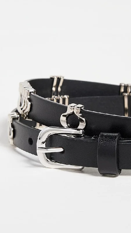 Odena Belt - Black/Silver