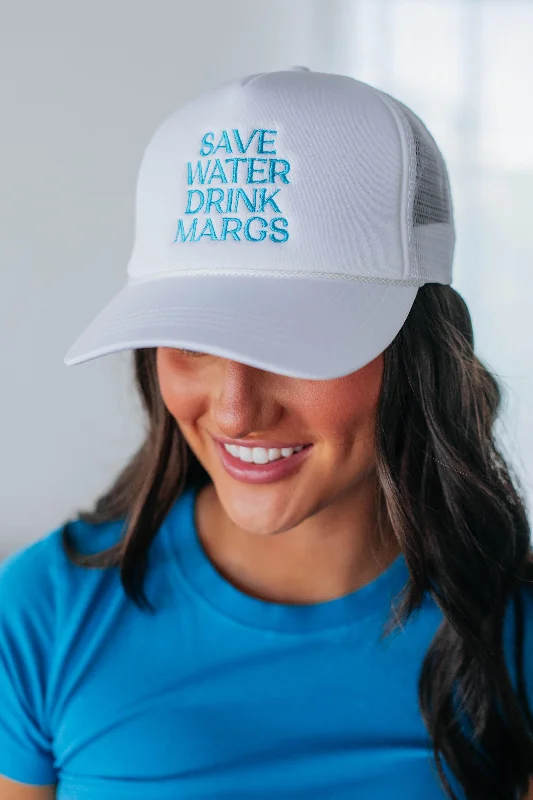 Save Water Drink Margs Trucker Hat - Ivory