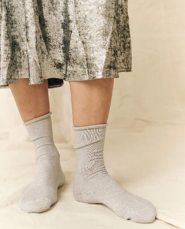 The Lurex Sock. -- Silver