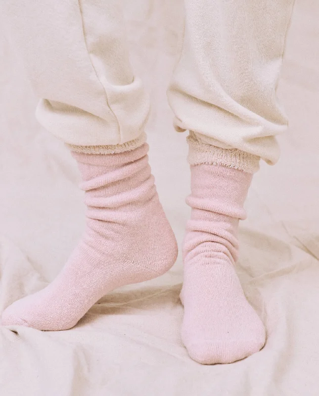 The Sweatshirt Sock. -- Pale Pink