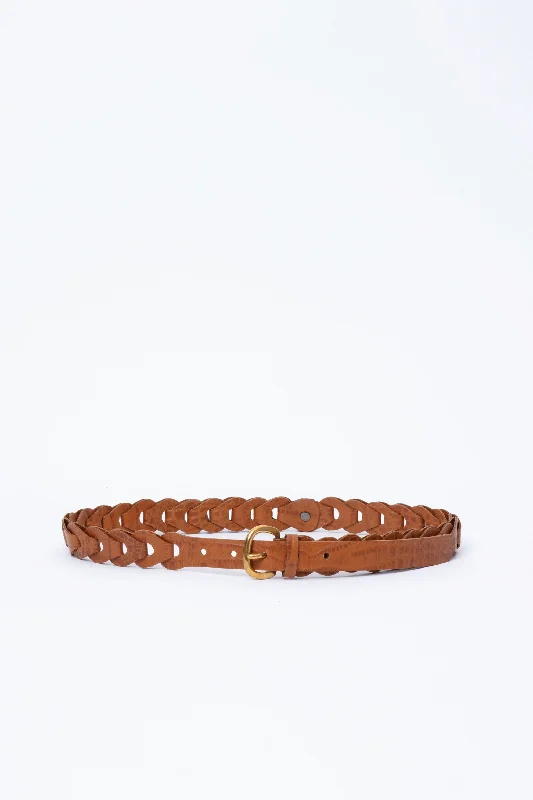 Thin Estate Links Belt - Caramel