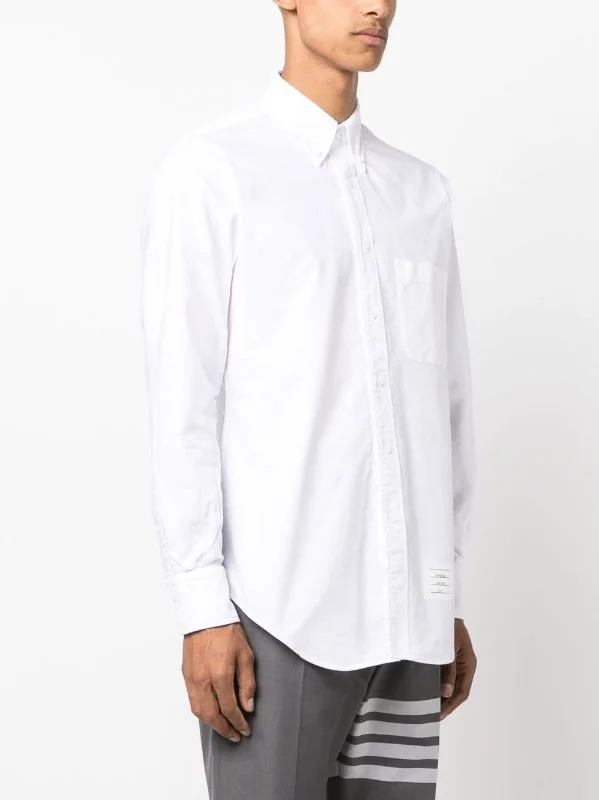 THOM BROWNE Men Classic Oxford Shirt With Grosgrain Placket