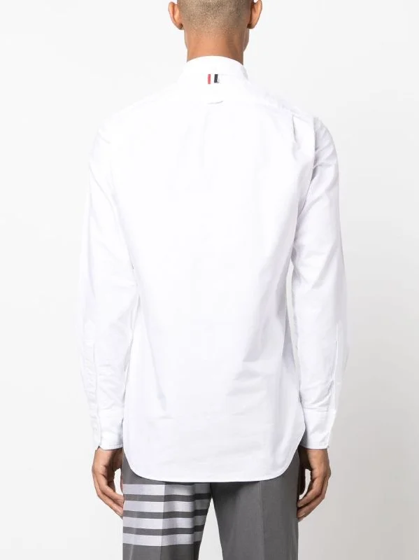 THOM BROWNE Men Classic Oxford Shirt With Grosgrain Placket