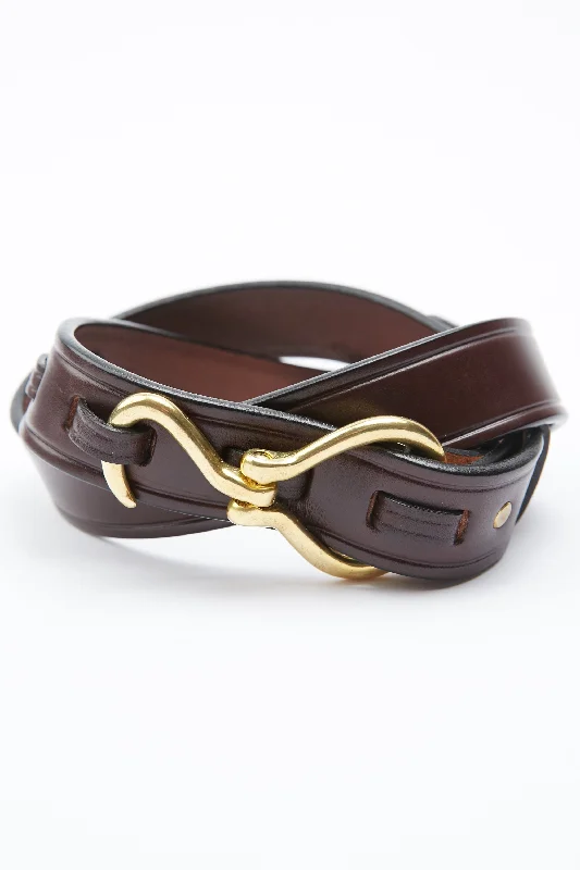 Tory Leather Hoof Pick Belt - Havana / Brass (2260)