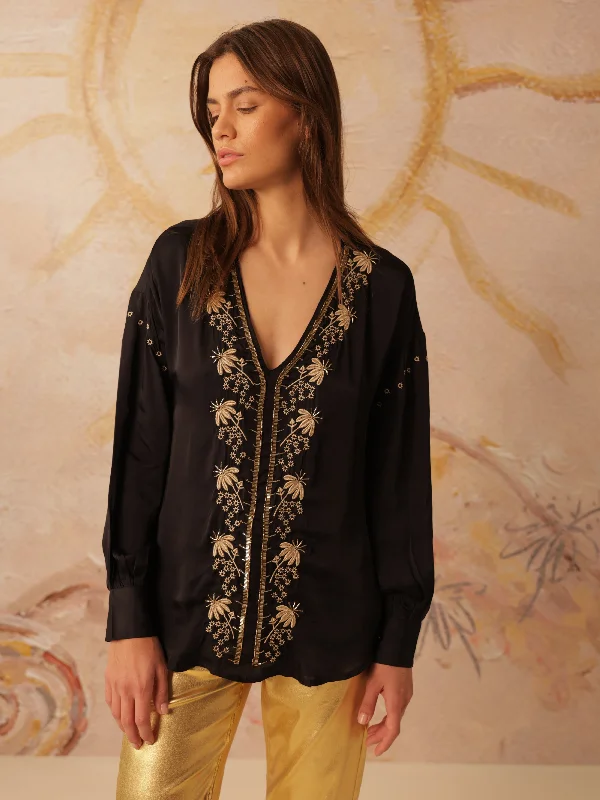 Bohemian Embroidered Shirt