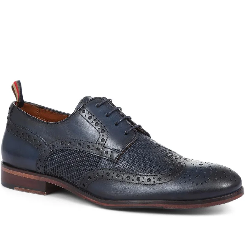 Alec Hand Finished Leather Derby Brogue - ALEC / 318 071