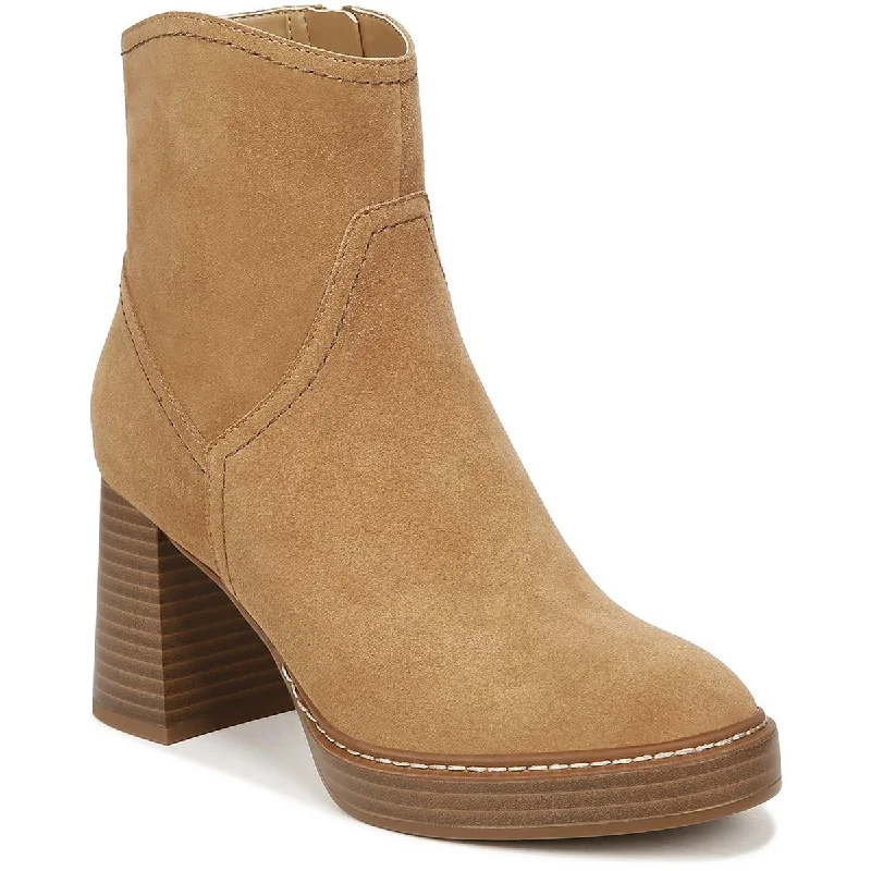 Orlean Womens Suede Zipper Booties