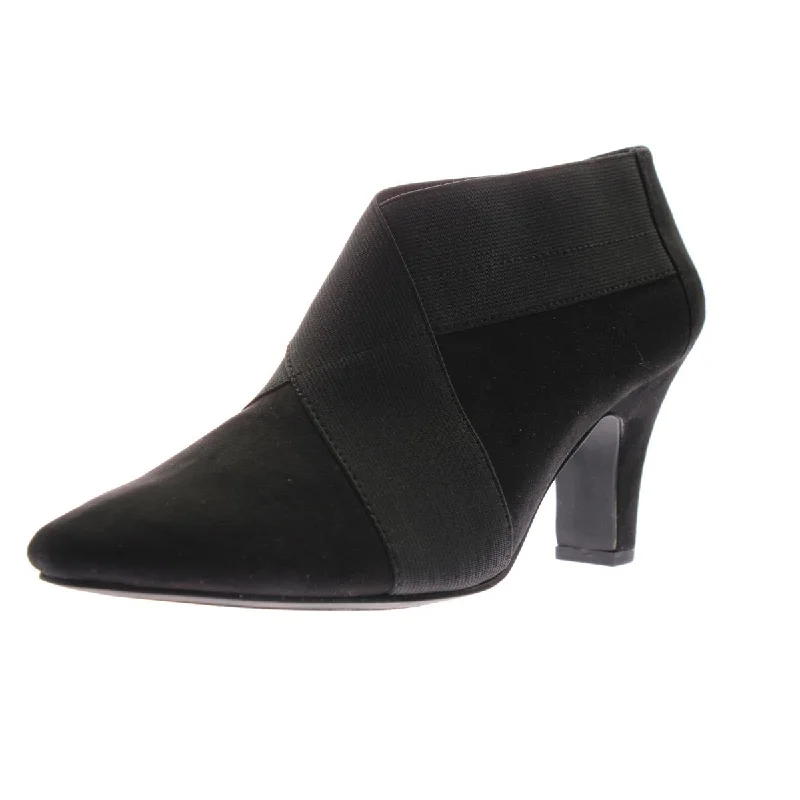 Judge Womens Faux Suede Slip On Booties