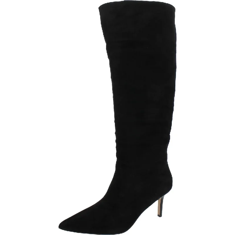 Lexington Womens Suede Pointed Toe Knee-High Boots