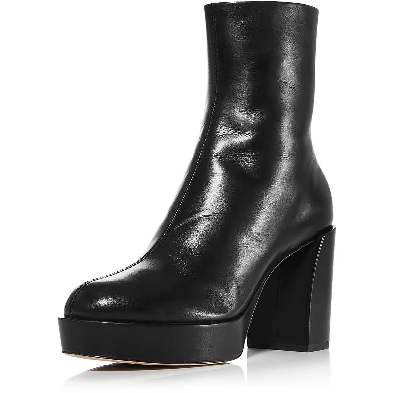 Naomi Womens Faux Leather Short Mid-Calf Boots