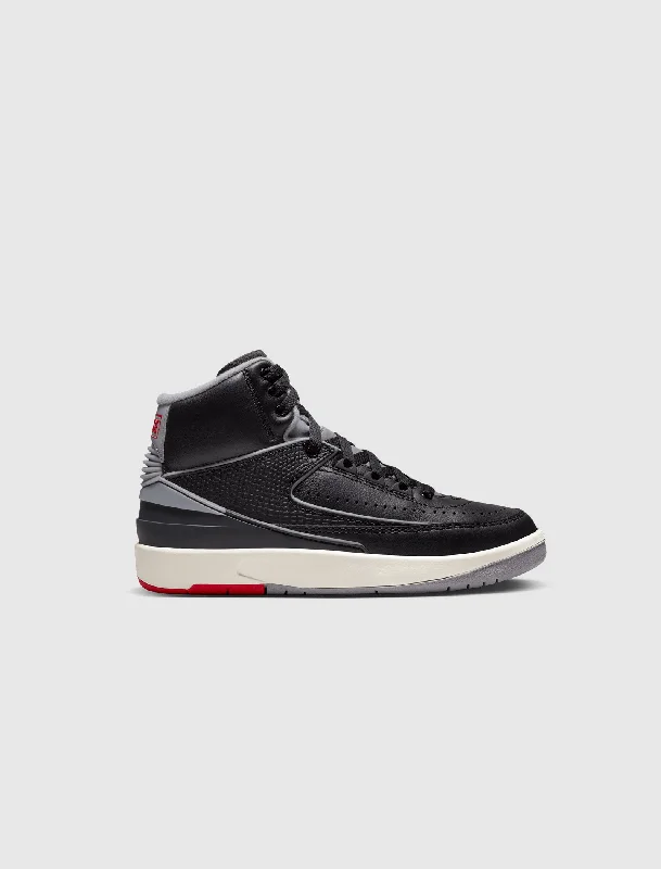 AIR JORDAN 2 RETRO ""BLACK CEMENT"" GS