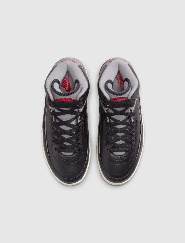 AIR JORDAN 2 RETRO ""BLACK CEMENT"" GS