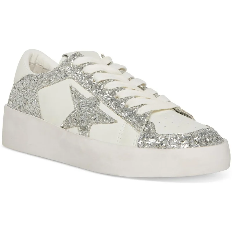 Perona Womens Metallic Glitter Casual And Fashion Sneakers