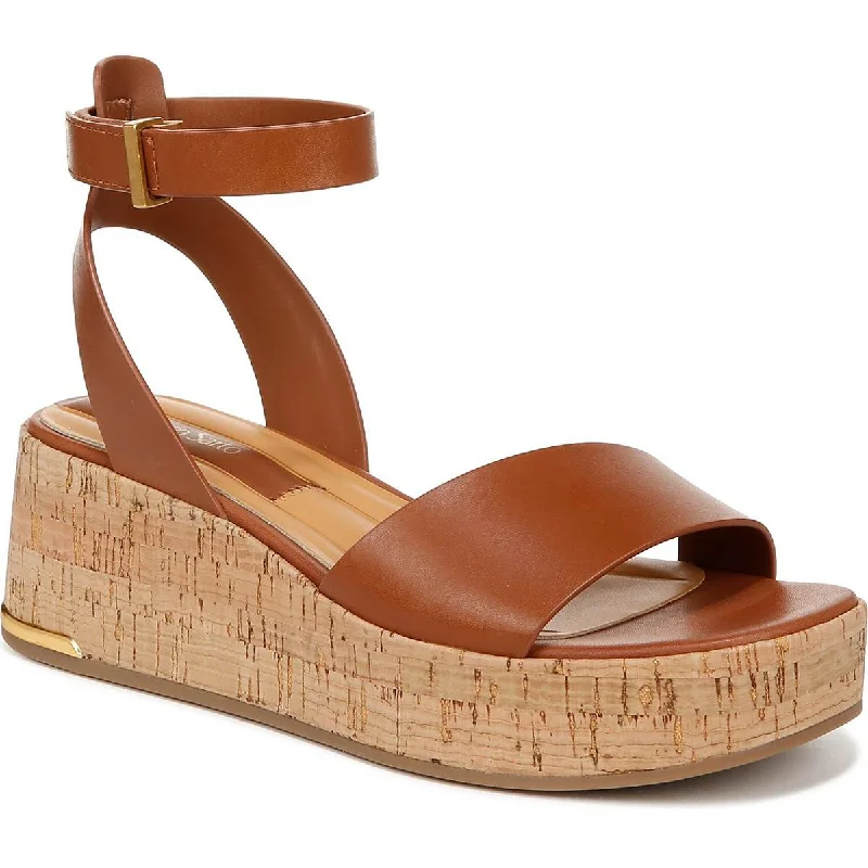 Womens Leather Platform Sandals