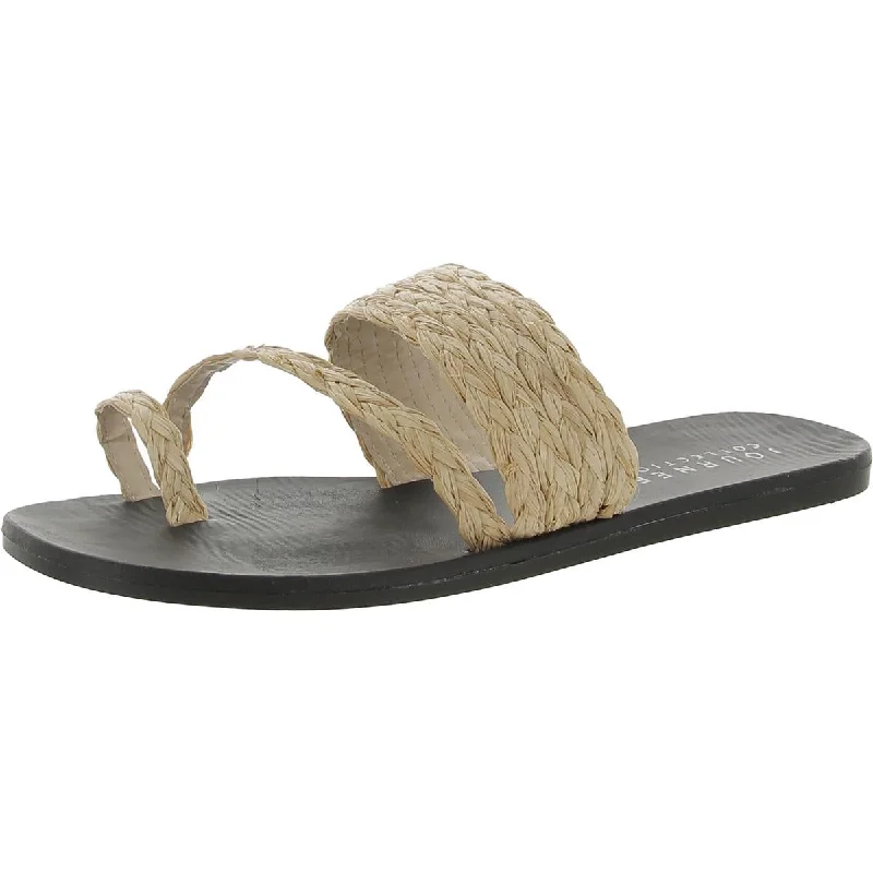 Womens Flat Slip On Slide Sandals