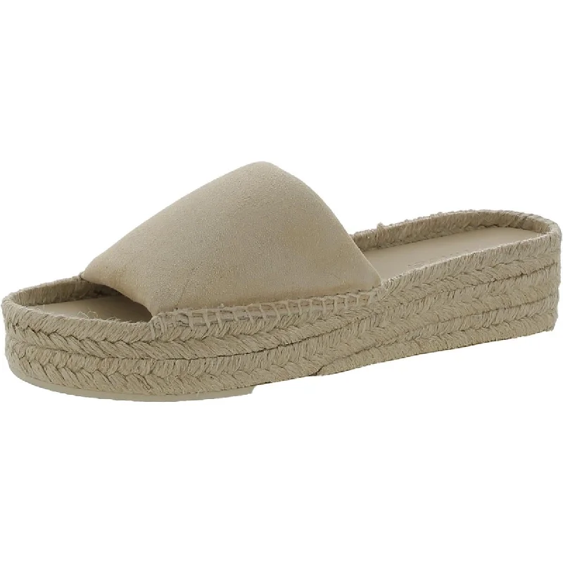 Womens Suede Slide Sandals