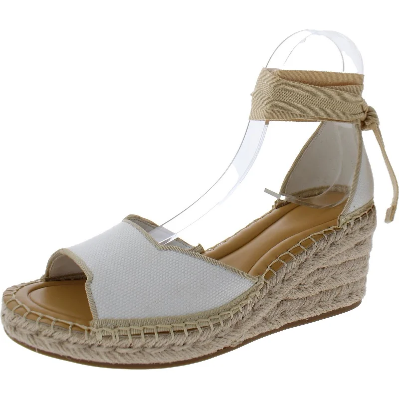 Casey Womens Cushioned Footbed Man Made Wedge Sandals