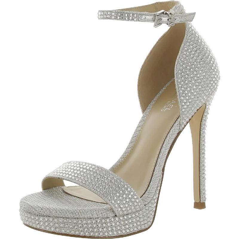 Jordan Womens Embellished Almond Toe Platform Sandals