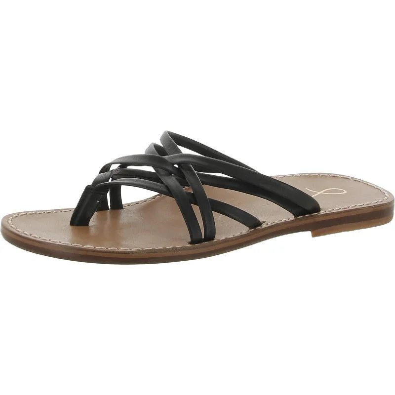 Womens Leather Flatform Sandals