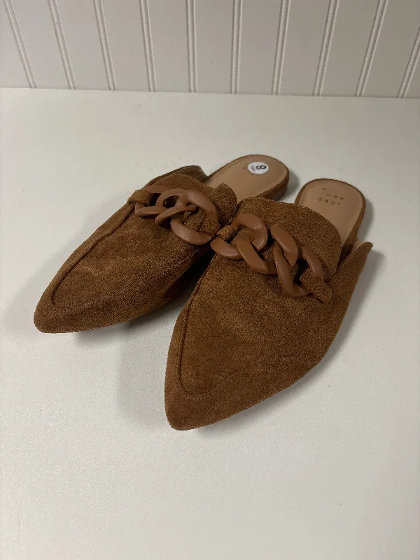 Brown Shoes Flats A New Day, Size 8