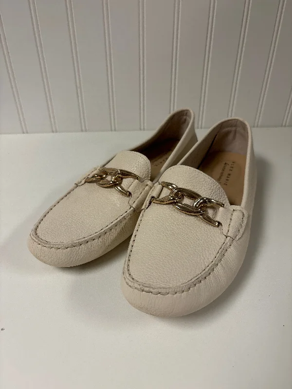 Ivory Shoes Flats Alex Marie, Size 9