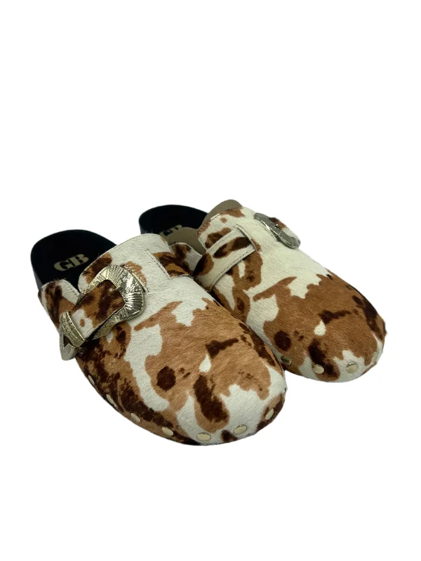 Shoes Flats Mule And Slide By Gianni Bini In Animal Print, Size: 8