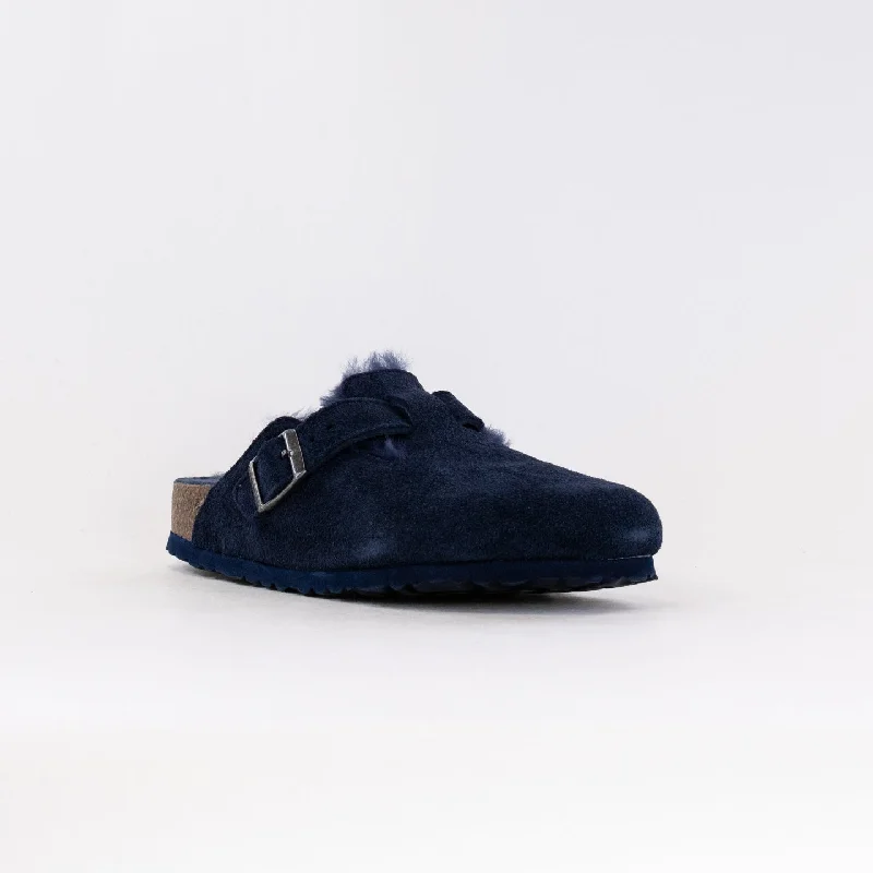 Birkenstock Boston Shearling (Women's) - Night Suede