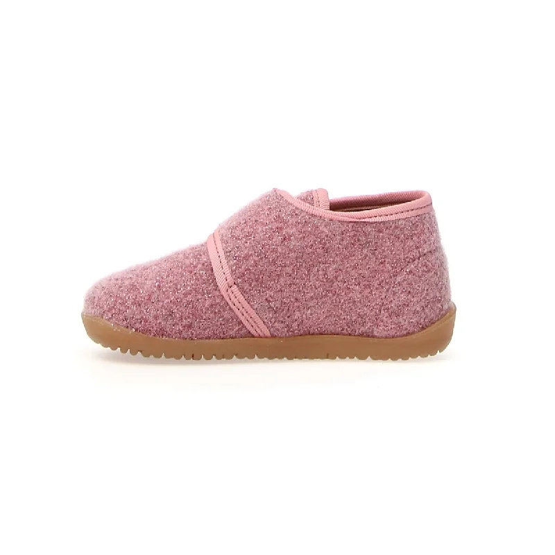 Naturino Toddler's (Sizes 21-27) Carillon Bright Pink Wool Teddy Slipper